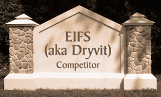 EIFS (aka Dryvit) signage