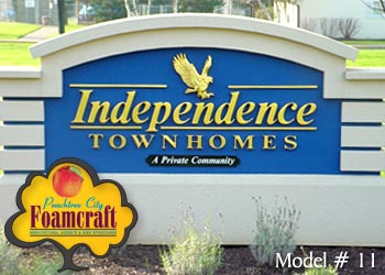 Peachtree City Foamcraft Signs Standard Model #11