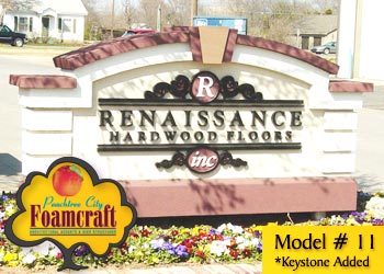 Peachtree City Foamcraft Signs Standard Model #11