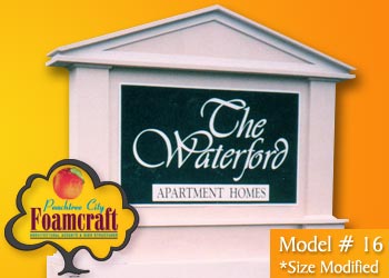 Peachtree City Foamcraft Signs Standard Model #16
