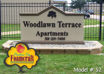 Peachtree City Foamcraft Signs Standard Model #52